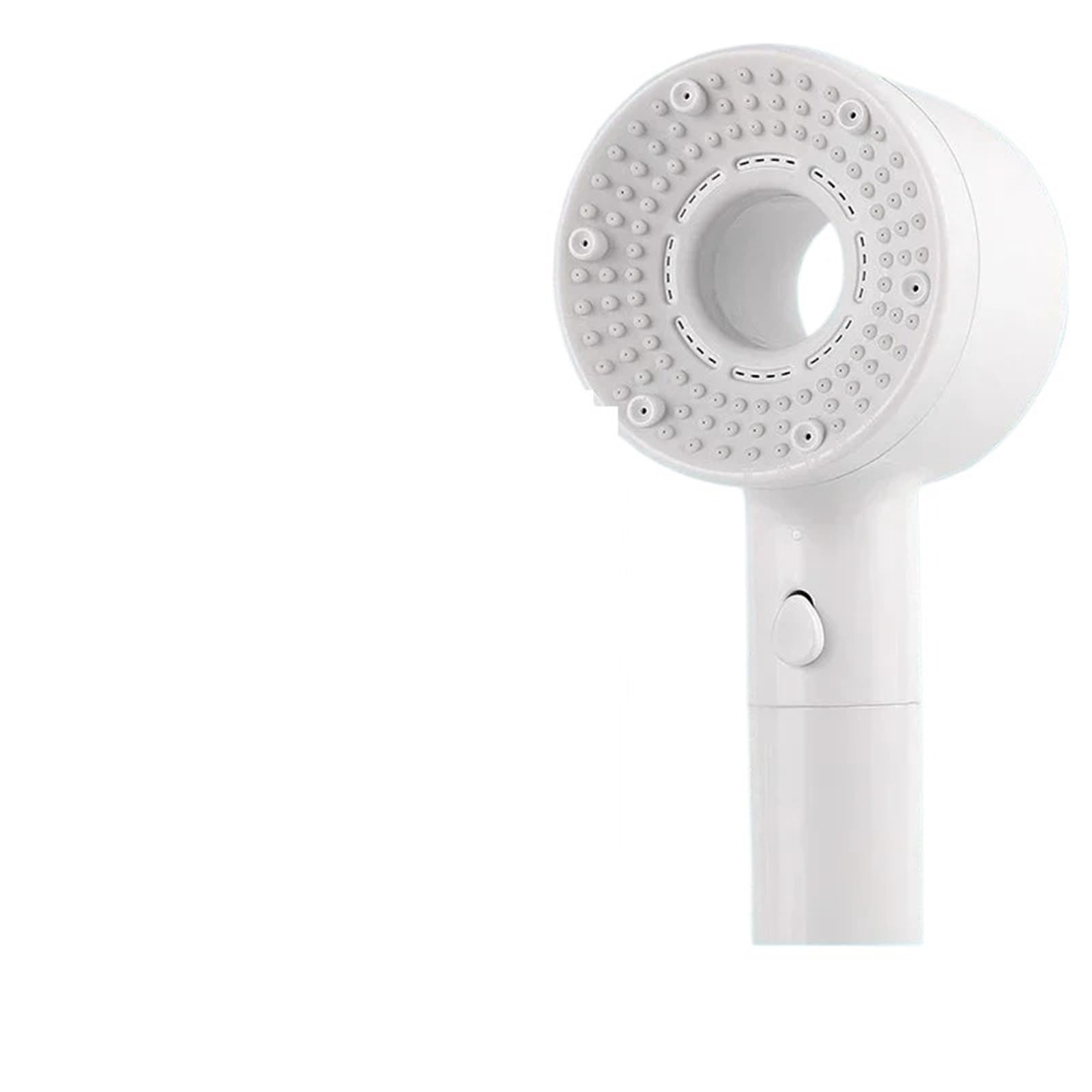 Cabezal de ducha presurizado con filtro, ajuste cinco niveles, baño doméstico, cabezal Para Ducha(White)