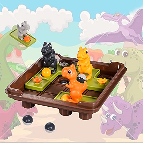 FORMIZON Logik Spiele, Brettspiel mit 60 Herausforderungen, Montessori Spielzeug, Kinder Dinosaurier Spiele, Logikspiele… – Bild 6