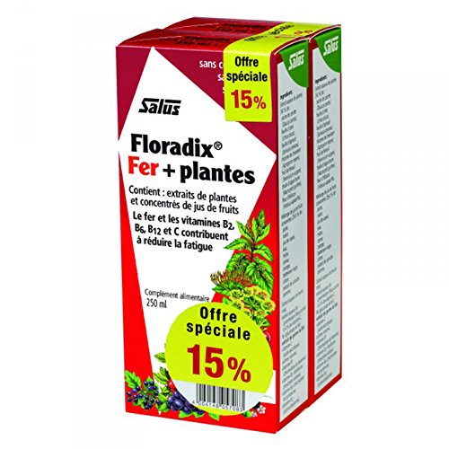 Floradix 500 ml: – Juego de 2 botellas de 250 ml – oferta especial -15%