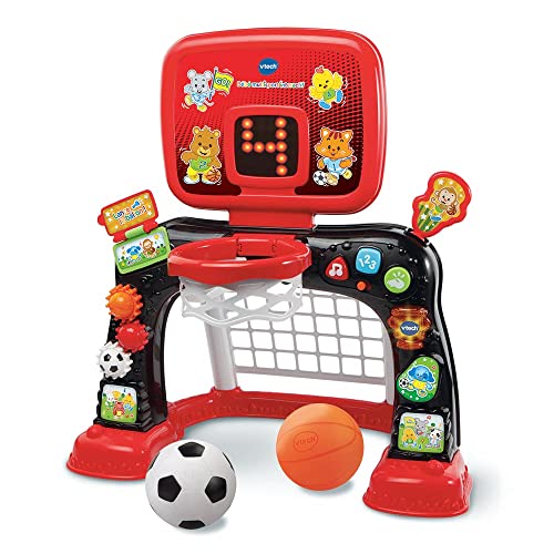 Structure de motricité bébé VTech 2 en 1 multisport rouge et noir interactif - 2
