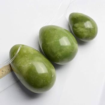 Amazon.co.jp: ヨニの卵翡翠の石の卵ヨニの卵、天然の翡翠ヨニの卵の