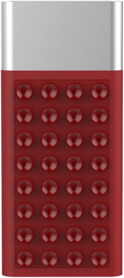 Funblue Portable Charger External Battery Sucker Power Bank 9000mAh Ultra Thin Fast Phone Charger with Smart LED Digital PowerIQ Technology 2.1A Output for iPhone 7/7S 6 6S Plus, iPad, Samsung Galaxy, Huawei, Camera(Red)