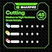 SHARPRO 6mm Shank End Mill Bit 6mm Cutting Dia. 6 Flutes AlCrN Coated Carbide Square CNC Milling Router Bit, Apply for Alloy Steel, Stainless Steel, Cast Iron and Aluminum Cutting (5PCS)