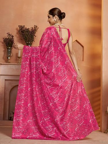 Image of Garden Vareli Art Silk Floral Print Saree