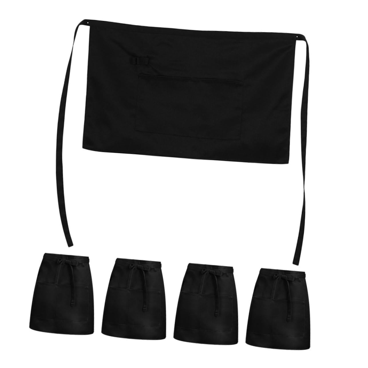 HEALLILY 5piezas Delantal De Camarera con para Hombre y Mujer para Teterías y Uso Profesional