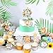 Baby Cake Topper, Woodland Baby Shower Cake Topper, Woodland Animals Baby Shower Decorations, Jungle Fox Safari Cupcake Toppers, Bear Cake Topper, Safari Baby Shower Decorations for Girl Boy Kid
