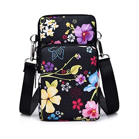 YAMEIZE Bandolera Bolsa Mujer Cremallera Negra Cover
