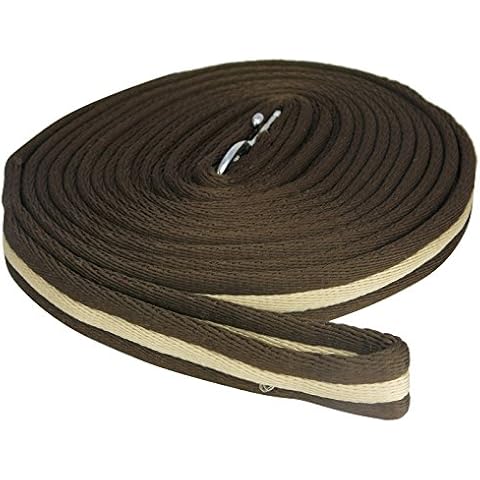 Tack N Hack Misa 8MTR Lunge Line BRN/BGE Durable Schooling Equestrian Lunging Training Equipment in Cover