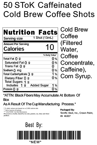 50 SToK Caffeinated Cold Brew Coffee Shots
