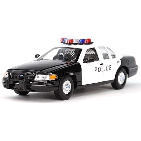 Amazon Co Jp Yn 1時24分フォード1999ビクトリアクラウンアメリカのパトカーパトカーシミュレーション合金モデルコレクション Color Black おもちゃ