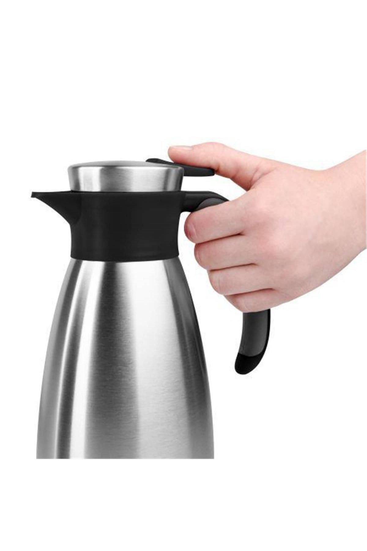 Tefal – Soft Grip Isolierkanne – 1.5 L, Kunststoff, schwarz, 11,8 x 11,8 x 28,7 cm