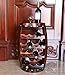 Wooden Barrel Shaped 14 Bottle Wine Rack