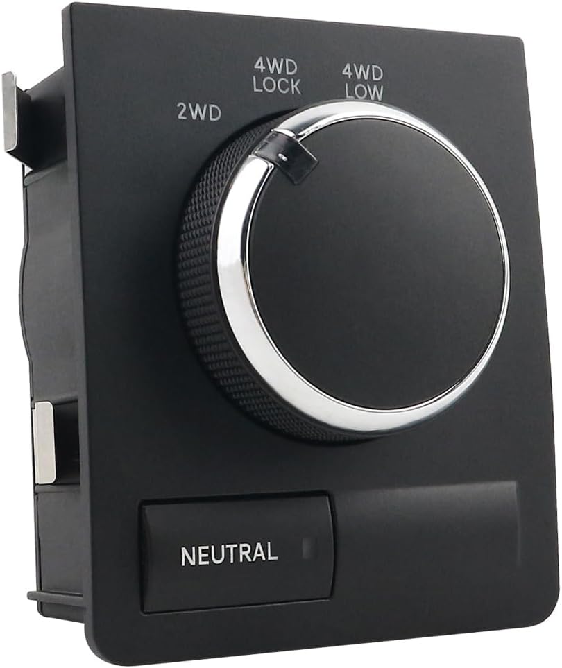 Transfer Case Switch 4X4 4WD Compatible with 2009-2012 Dodge Ram Replaces 04602973AC 4602973AA 4602973AB Black Control Knob Switch