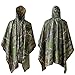ElifeAcc Poncho con Cappuccio a Pioggia Multifunzionale - Impermeabile Impermeabile, Tenda da Terra, Telo Parasole, Perfetto per attività all'aperto Camouflage in Acero