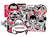 25PCS Atlanta Stickers Pack Falcon — Georgia Football and Rugby Decals for Water Bottle, Laptop, Car, Helmet, Scrapbook — Waterproof Vinyl Atlanta Gifts for Kids Teens Adults Fans — Football Stickers