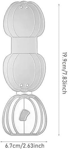 Miniatura 6 de Troqueles de metal de calabaza de Halloween, calabaza de fantasma, caja de caramelos, plantillas cortadas para bricolaje, grabado, fotos, papel