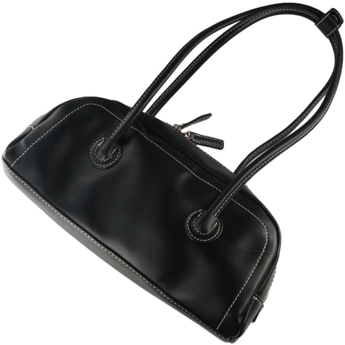 Large Capacity PU Leather Single Shoulder Bag Handbag, Vintage Underarm Bag Small Armpit Bag Crossbody Bags - Image 3