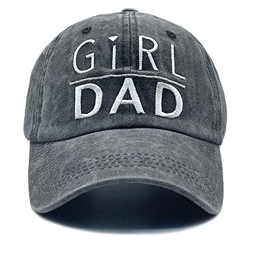 Nvjui Jufopl Men's Embroidered Girl Dad Hat, Distressed Washed Adjustable Daddy Baseball Cap Black #TOP13
