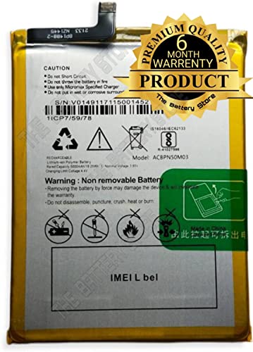 Image of THE BATTERY STORE Original ACBPN50M03 Battery for Micromax Bharat 5 Infinity Q4204 ACBPN50M03 Battery with 6month Warranty and (for Micromax Bharat 5 Infinity Q4204)