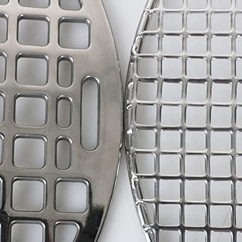 Paquete de 2 rejillas de malla de acero inoxidable para barbacoa, antiadherente, malla de cocción resistente, diseño integrado para asar perfectamente ideal para carne y verduras