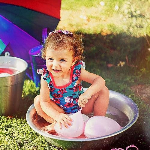 Image of Rozi Decoration Holi Water Balloons Multicolor for Rang Barse - Pack of 500 Pcs Rubber Balloons for Happy Holi Celebration