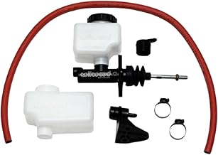 Master Cylinder, Compact, 0.75 in Bore, 1.120 in Stroke, Direct or Remote Reservoir, Aluminum, Black Paint, Kit