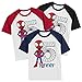 Personalized Spider Boy Super Hero Birthday Shirt | Handmade Decorated Shirt | Personalized with Name and Age | Unisex Short Sleeve Raglan T-Shirt