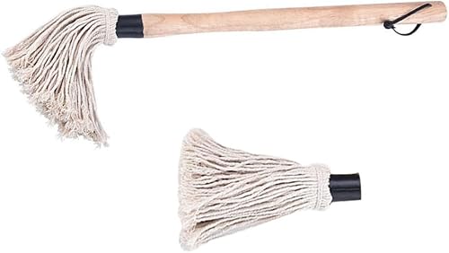 BRIGHTFUFU 1 juego de cepillo de hilvanado reemplazable cepillo de aceite de barbacoa de silicona barbacoa fregona barbacoa fregona adobo aceite