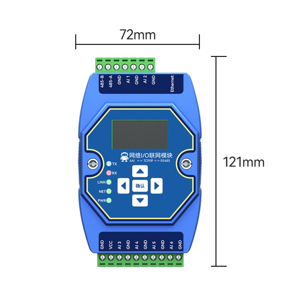 6AI RS485 RJ45 Etherent Analoge und digitale Erfassungssteuerung ME31-XAXX0600 ModBus RTU I/O Netzwerkmodul