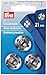 Produktbild PRYM 341252 Annähdruckknöpfe Messing 21mm silberfarbig, 3 Stück