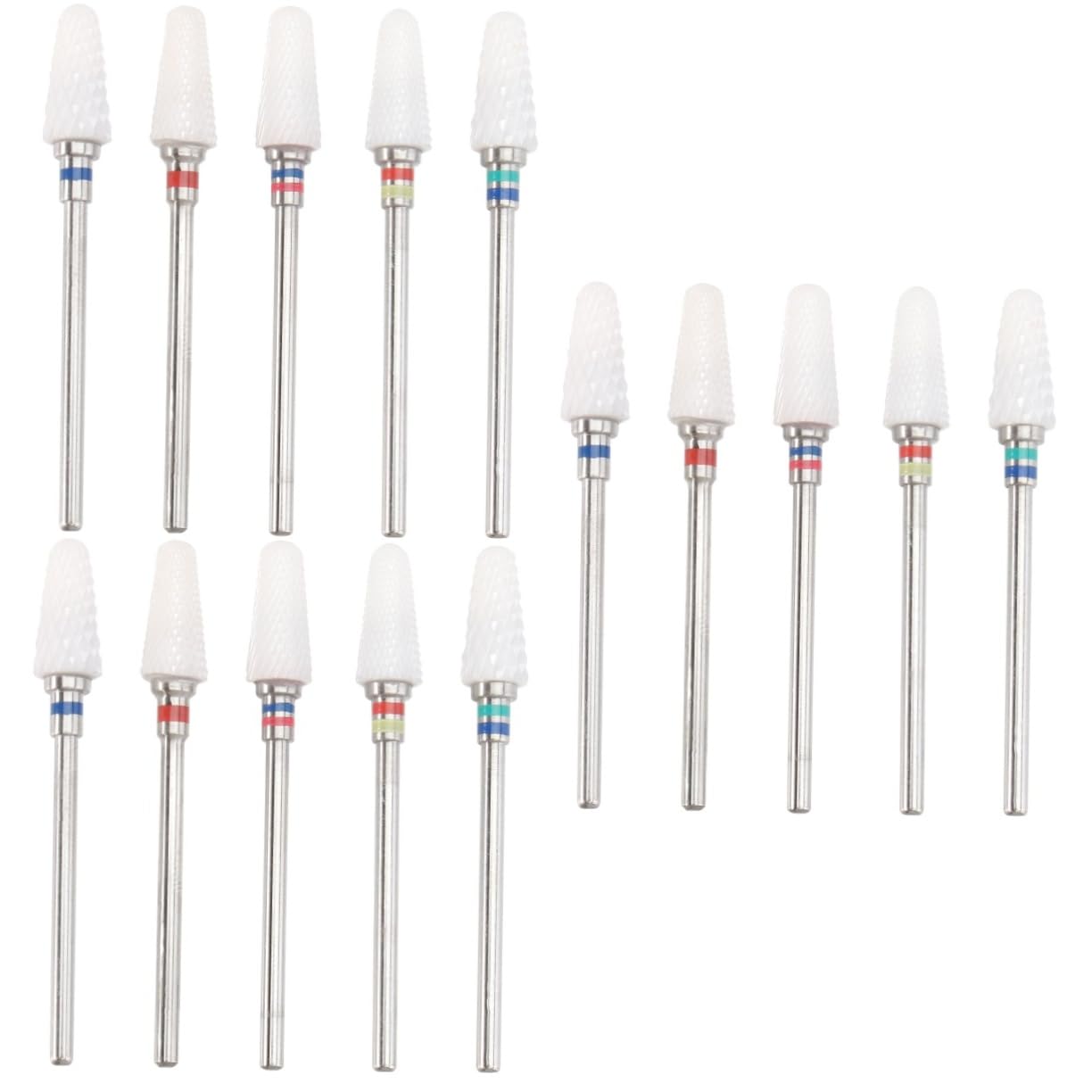 FRCOLOR 15 Pezzi Punte Per Trapano Per Unghie Levigatrice Per Unghie Set Di Sabbia Strumenti Per Unghie Per Unghie