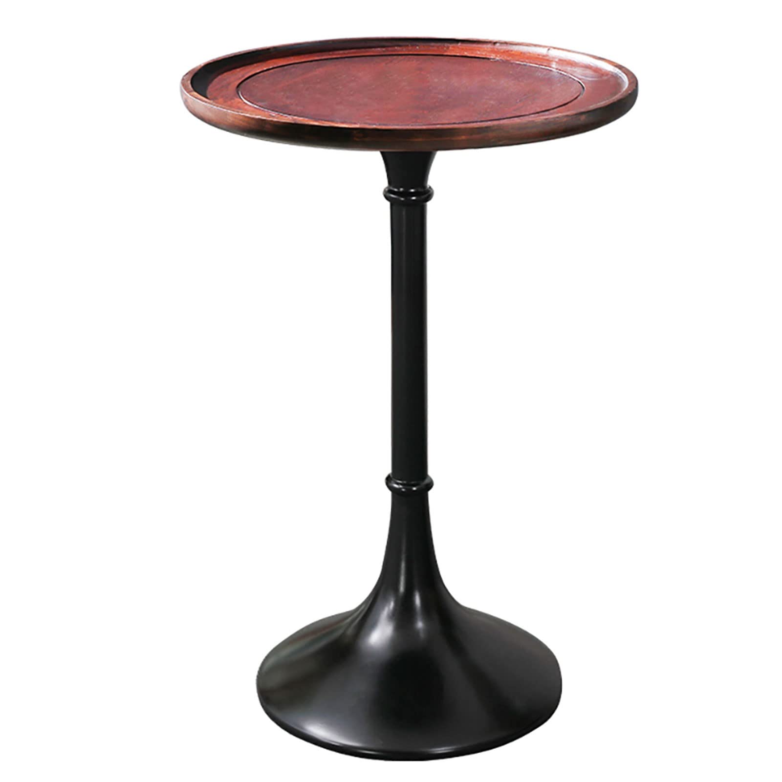 Table basse ronde en bois massif de style ferme pour salon et chevet