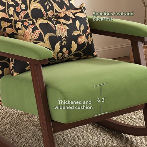 Sillón Reclinable Tela Verde Menta miniatura 4