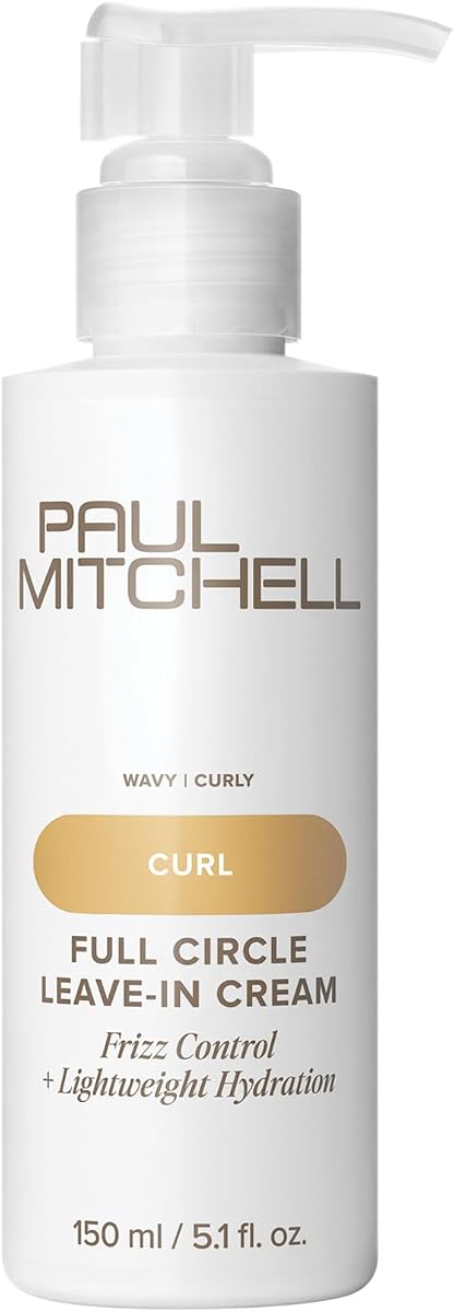 Crema sin aclarado Full Circle, control del encrespamiento, hidratación ligera, para cabello rizado y ondulado