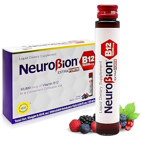 Neurobion Extra Forte B12 10,000 mcg Vials, Liquid - Extreme Powerful- 10 Vials per Box Cover