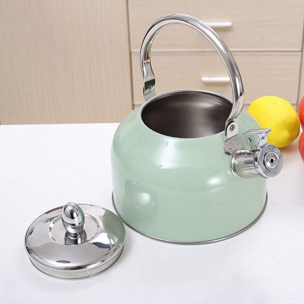 2,5 L Gwizdek Czajnik Ze Stali Nierdzewnej, Indukcyjny Do Herbaty Z Uchwytem, Do Kuchni, Kuchenki Gazowej, Kempingu - Różowy