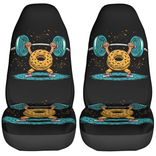 Housses de siège de voiture donuts universelles pour camions et SUV (Lot de 2)