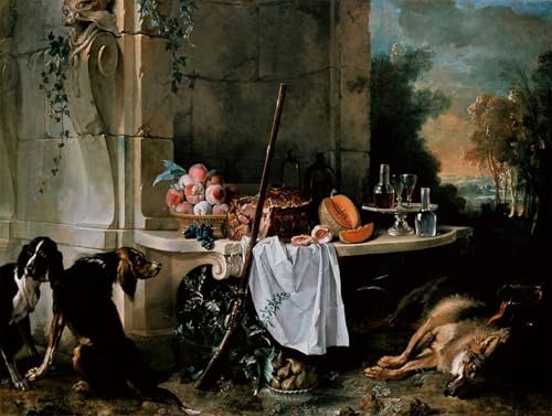 Tableau animal mort de Jean Baptiste Oudry poster affiche art abstrait 60x90cm