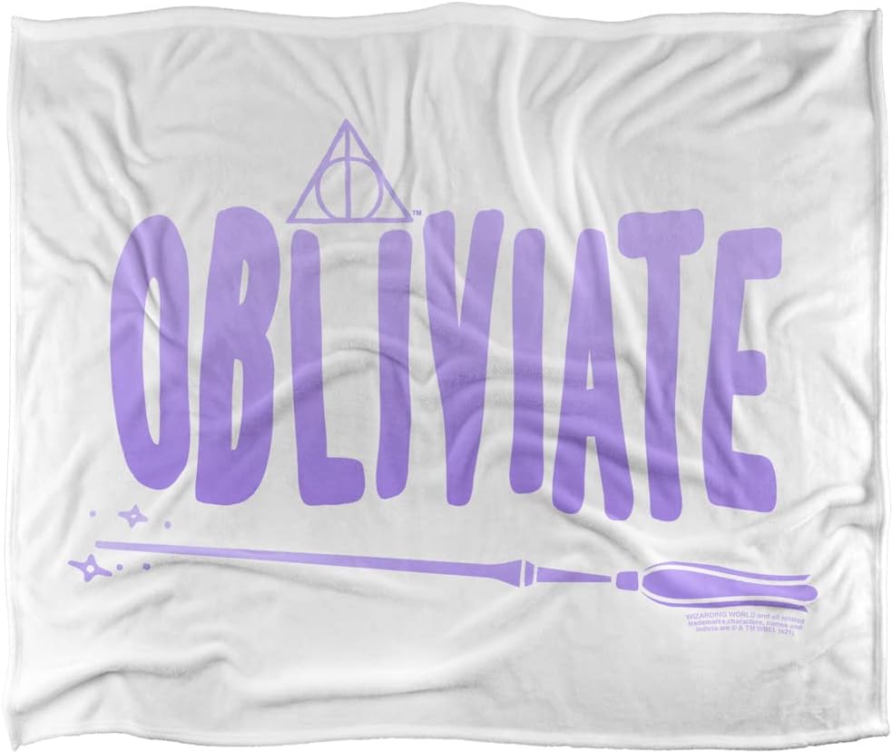 Harry Potter Blanket, 50"x60" The Obliviate Silky Touch Super Soft Throw Blanket