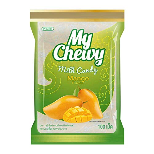 My Chewy Milk Candy, Soft Chewy Candy 100 tablet, Size 360g (Mango)