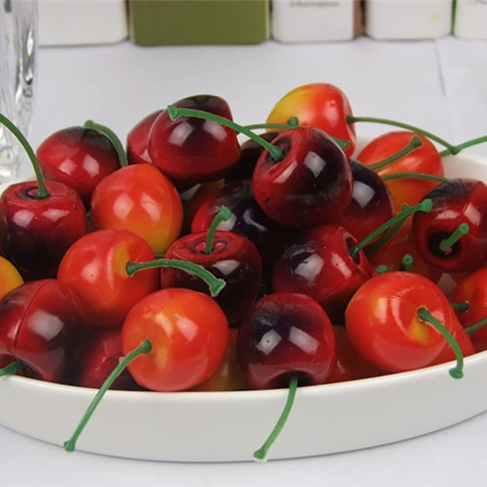 Artificial Fruit Simulation Fruit 20Pcs/Set Simulation Strawberry Ornament Kitchen Kids Toy Restaurant Home Decoration(Eggplant)