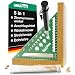 Produktbild Smabix® 5-in-1 Zimmermannswinkel [100% ALUMINIUM]  180mm großer Anschlagwinkel & Schreinerwinkel, inkl. Tieflochmarker & 6 Ersatzminen, 90 & 45 Grad Anschlagwinkel, Videoanleitung, Metrisches System