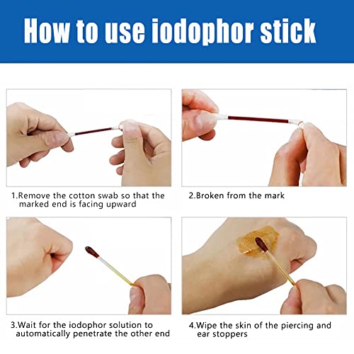 Ear Piercing Gun Kit Tools Set With Iodophor Swab,Stainless Steel Body Ear Piercing Tool,Ear Nose Navel Piercing Machines With Ear Studs,Safety Pierce Beauty Tool Kit, Salon Home Pearcings Kits #TOP4