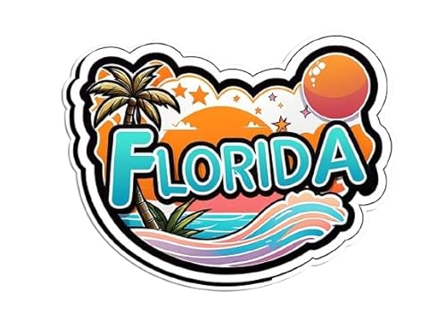 Florida State Sticker – USA States Vinyl Decal 5 Inch,