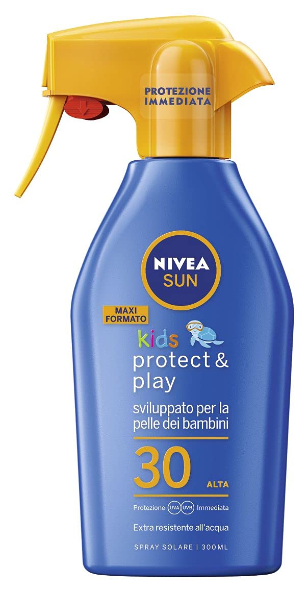 Nivea Sun Kids Lait Protecteur Solaire FP30 pour enfants, protection haute 200 ml Haute protection FP30 300 ml Spray