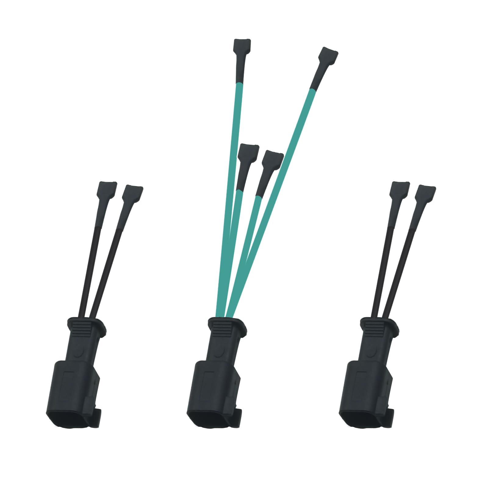 Compatible with Ford Horn Connector Adapter Wiring Harness, Horn Pigtail Converter Plug and Play for Universal Horn Replacement 3PCS