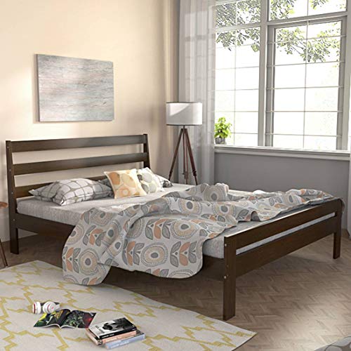 Image of Urban Ladder Osaka Bed (Bed Size : Queen, Finish : Dark Walnut)