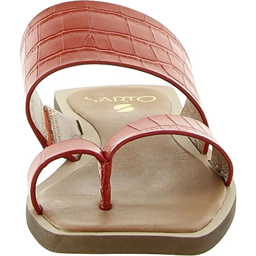 Image of Franco Sarto Womens Glenni Ankle Strap Flat Sandals
