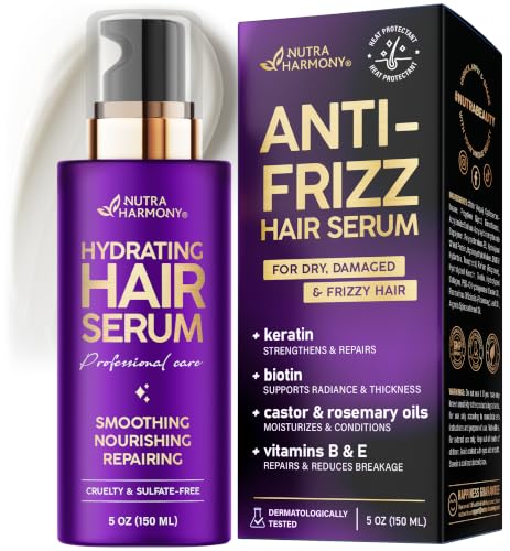 Hydrating Hair Serum for Dry & Frizzy Hair – Leave-In Split End Repair 5 oz
