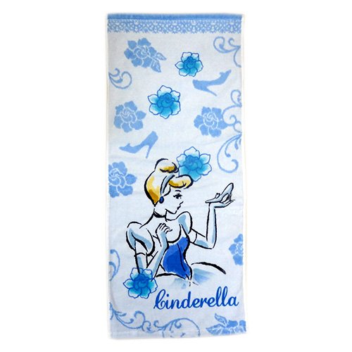 Amazon Co Jp ディズニープリンセス シンデレラ フェイスタオル ドリーミーマジック Disney タオル ハンカチ ディズニー 水色 ブルー 即日 翌日発送 ホーム キッチン